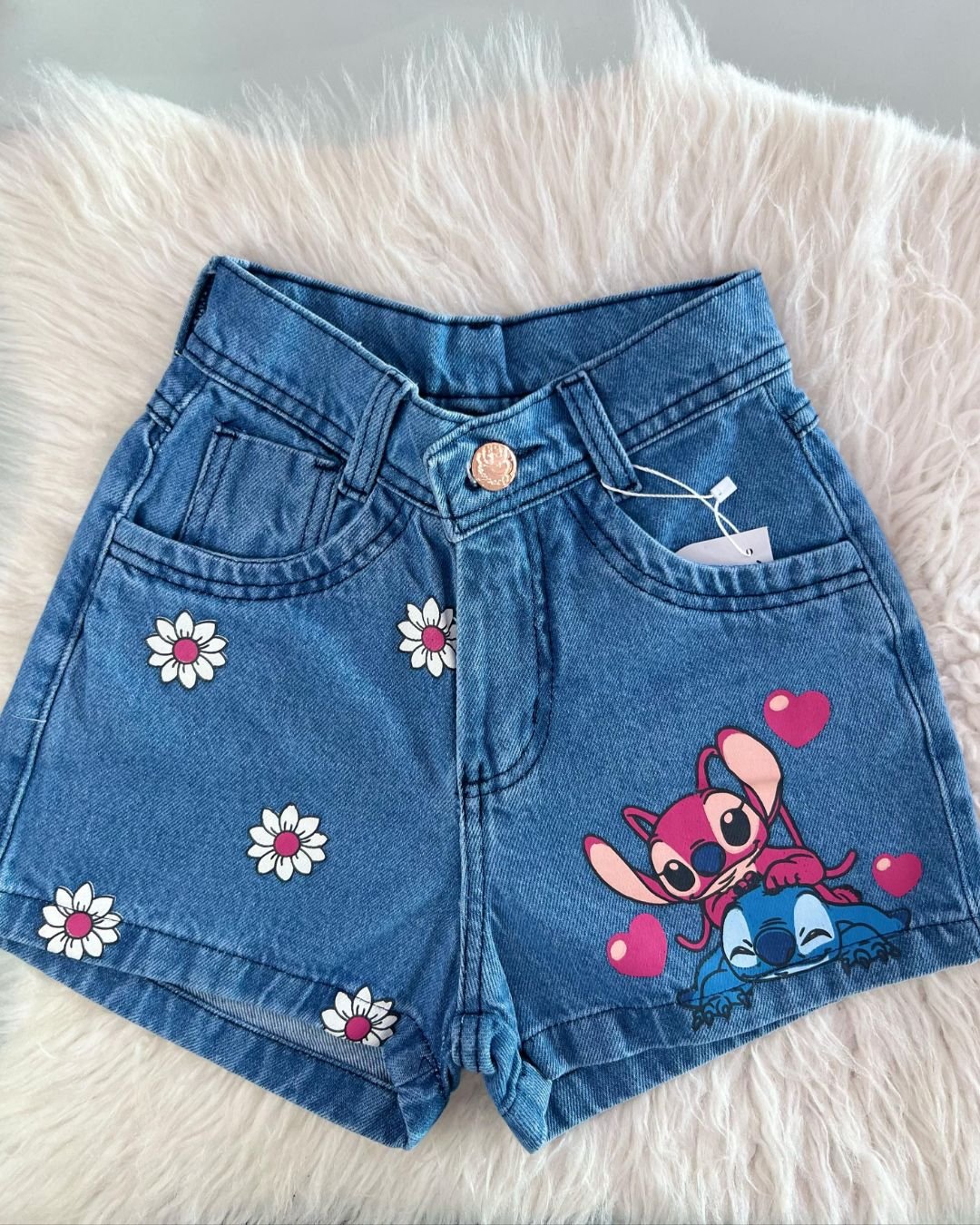 SHORT JEANS  Stitch Little
