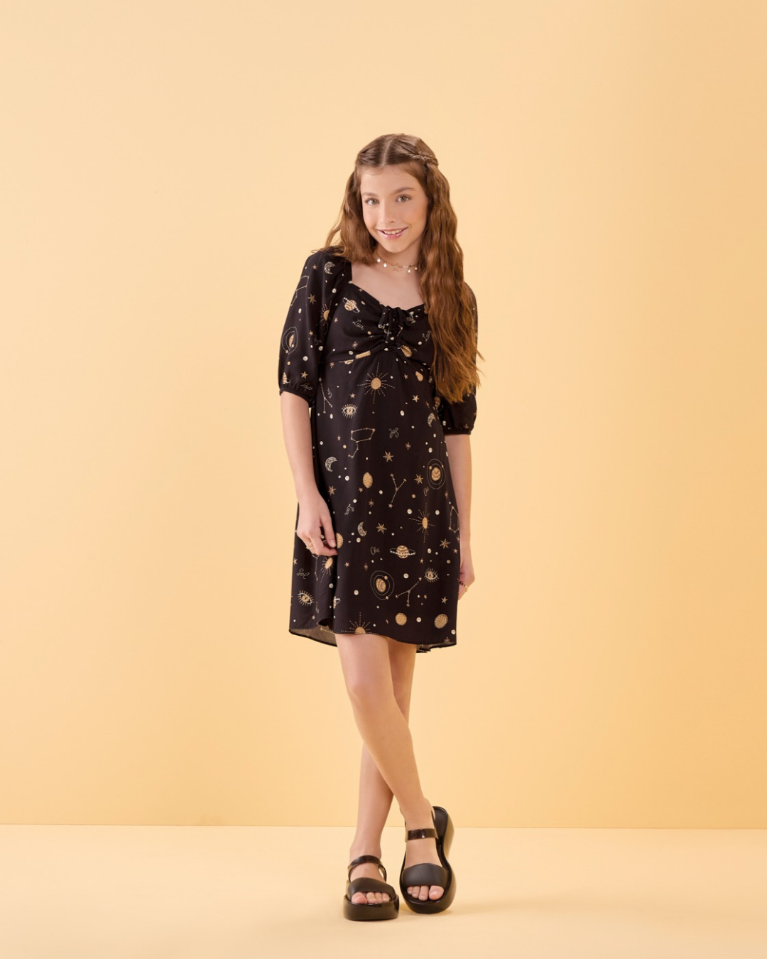 VESTIDO CURTO SPACE JUVENIL